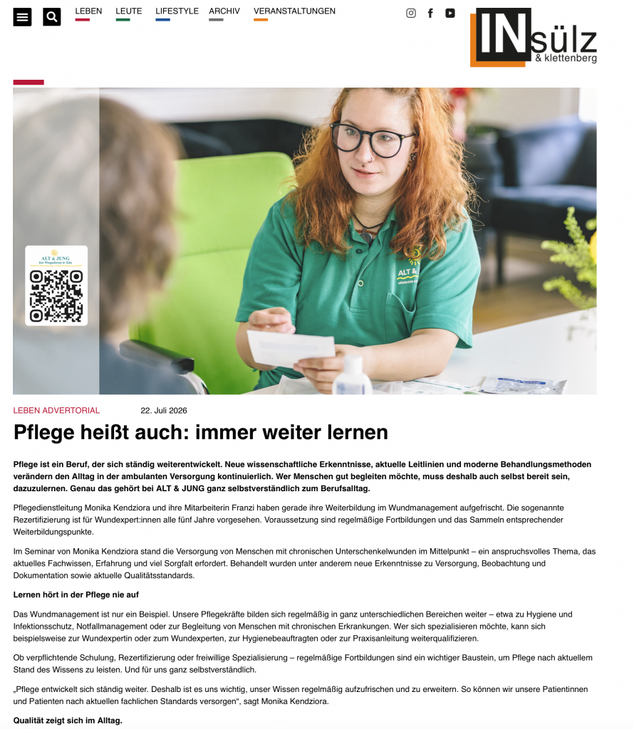 Artikel in der Stadtteilzeitung INsülz