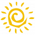 Sonne als reduziertes ALT & JUNG Logo